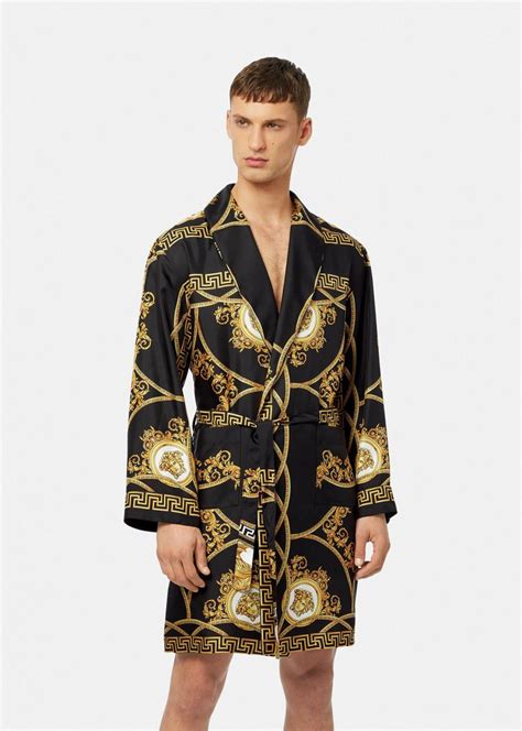 peignoir versace homme noir